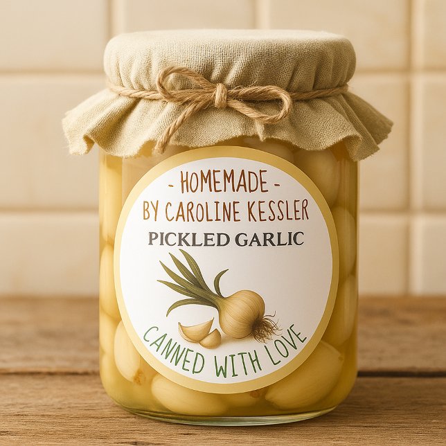 Home Made Pickled Garlic Canning Label Sheet (Creator Uploaded)