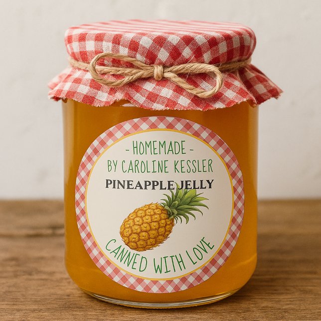 Home Made Pineapple Jelly Canning Label Sheet (Creator Uploaded)