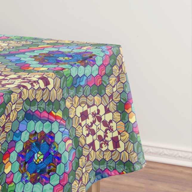 Home Made Quilt Tablecloth (In Situ)