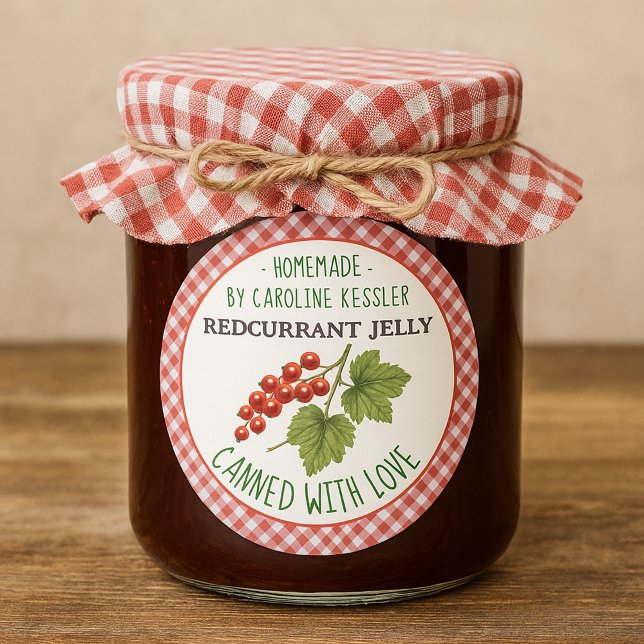 Home Made Redcurrant Jelly Canning Label Sheet (Creator Uploaded)