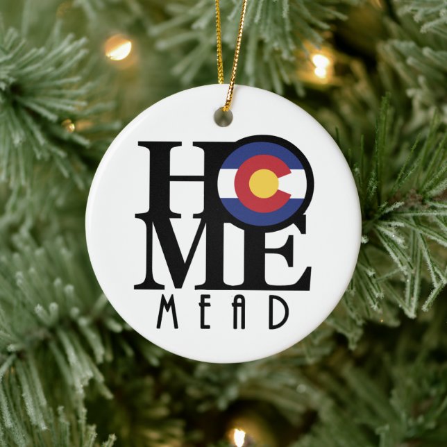 HOME Mead Colorado  Ceramic Ornament (Tree)