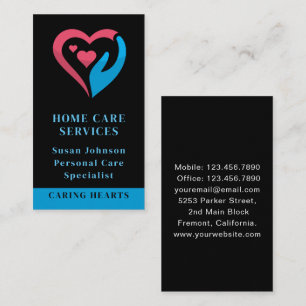 Home Medical healthcare caregiver Nurse Business Card