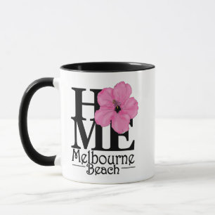 HOME Melbourne Beach Pink Hibiscus 11oz Mug