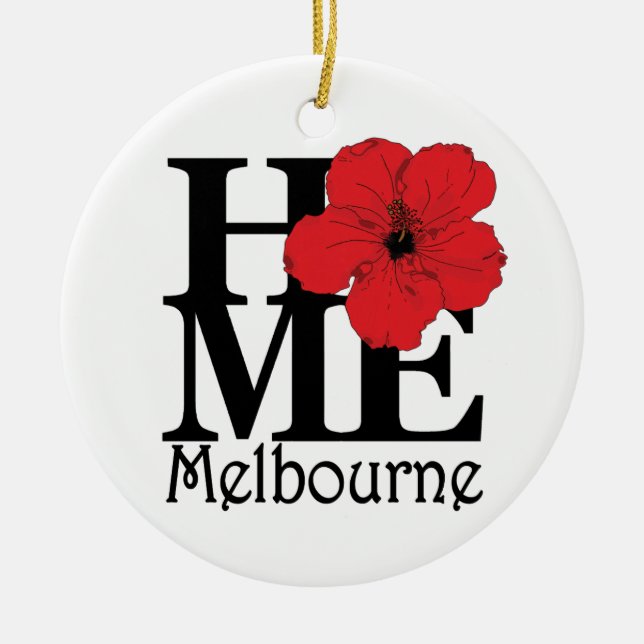 HOME Melbourne Ceramic Ornament (Front)