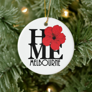 HOME Melbourne Florida Ceramic Ornament