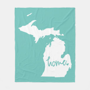Home Michigan Custom Colour Fleece Blanket