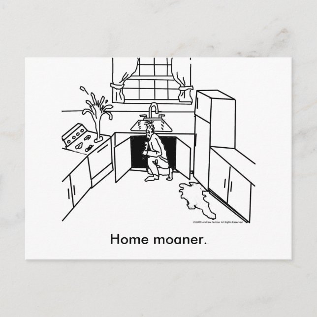 Home-Moanership, Home moaner. Postcard (Front)