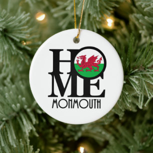 HOME Monmouth Wales Ceramic Ornament