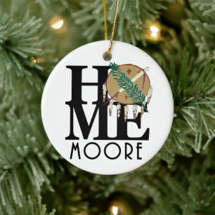 HOME Moore Oklahoma Ceramic Ornament