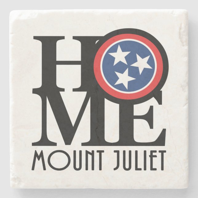 HOME Mount Juliet Tennessee Stone Coaster (Front)