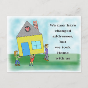 Home Moving Announcement Postcard
