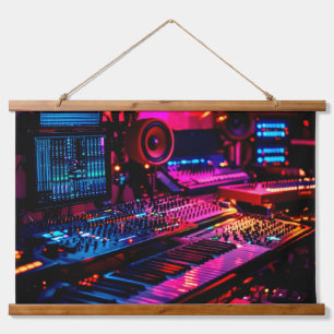 Home Music Studio Hanging Tapestry