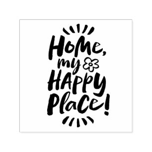 HOME my Happy Place! Shelter in Place - Homebody Self-inking Stamp