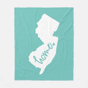 Home New Jersey Custom Colour Fleece Blanket