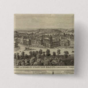 Home of Disabled Volunteer Soldiers 15 Cm Square Badge