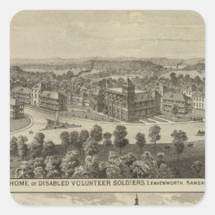 Home of Disabled Volunteer Soldiers Square Sticker
