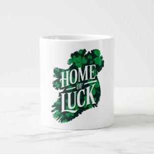 Home of Luck Ireland Large Coffee Mug