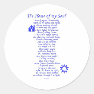 Home of My Soul Classic Round Sticker