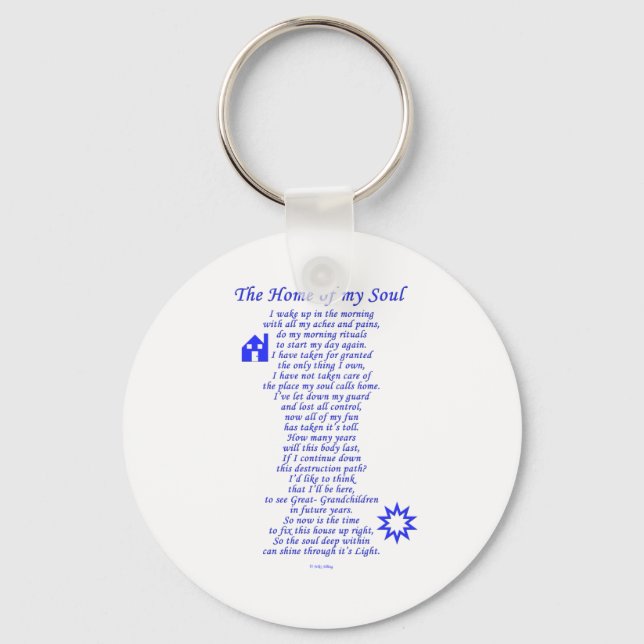 Home of My Soul Key Ring (Front)