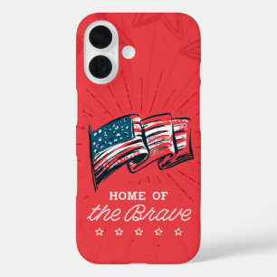 Home of the Brave iPhone 16 Case
