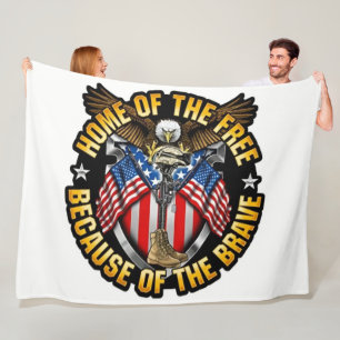 HOME of the BRAVE Fleece Blanket