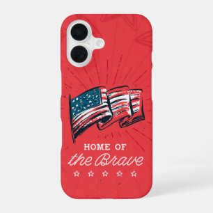 Home of the Brave iPhone 16 Case
