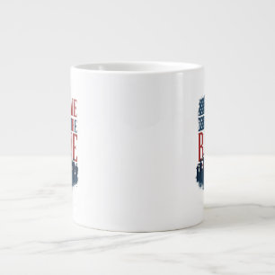 Home of the Brave Salute Tee Large Coffee Mug