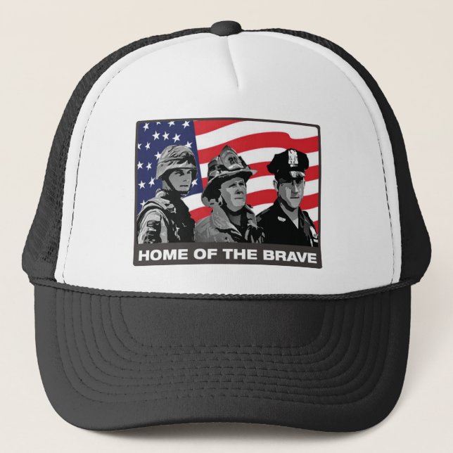 Home of the Brave Trucker Hat (Front)