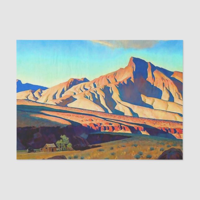 “Home of the Desert Rat” by Maynard Dixon Tissue Paper (Front)