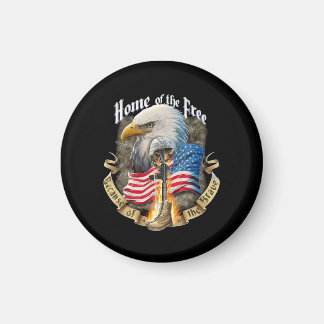 Home Of The Free Because Of Eagle Vetera The Brave Magnet