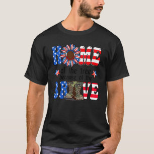 Home Of The Free Because Of The Brave 4th Of July T-Shirt