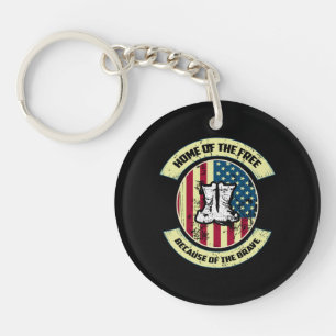 Home of the Free, Because of the Brave Key Ring