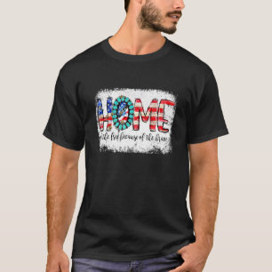 Home Of The Free Because Of The Brave Us Flag T-Shirt