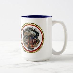 HOME OF THE FREE Two-Tone COFFEE MUG