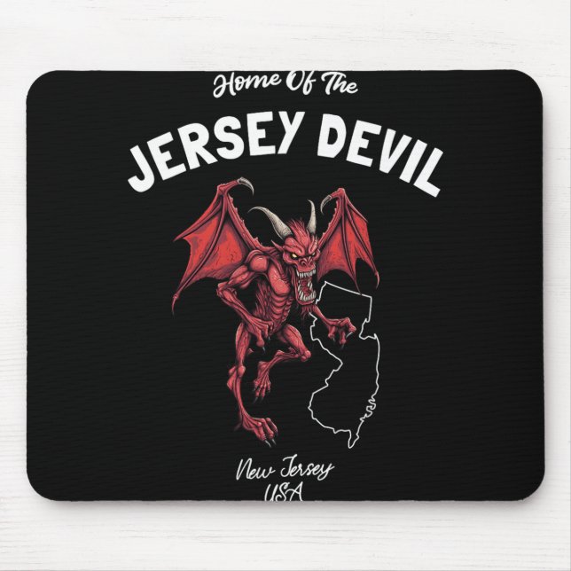 Home Of The Jersey Devil New Jersey Usa Cryptid  Mouse Pad (Front)