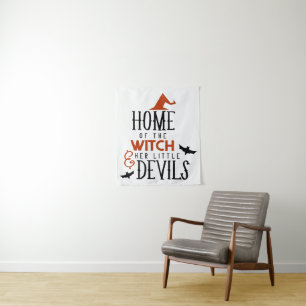 home of the witch and her little devils tapestry