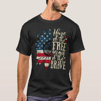 Home off free American flag men T-Shirt