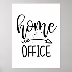 Home Office Fixer-upper Office Home Workspace Poster