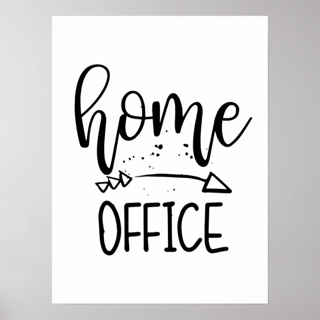 Home Office Fixer-upper Office Home Workspace Poster (Front)