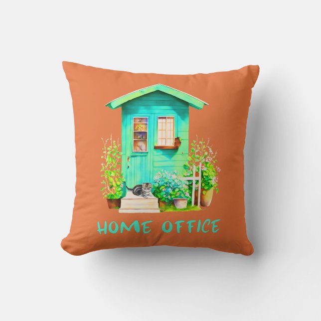 Home Office Garden Shed  Cushion (Front)