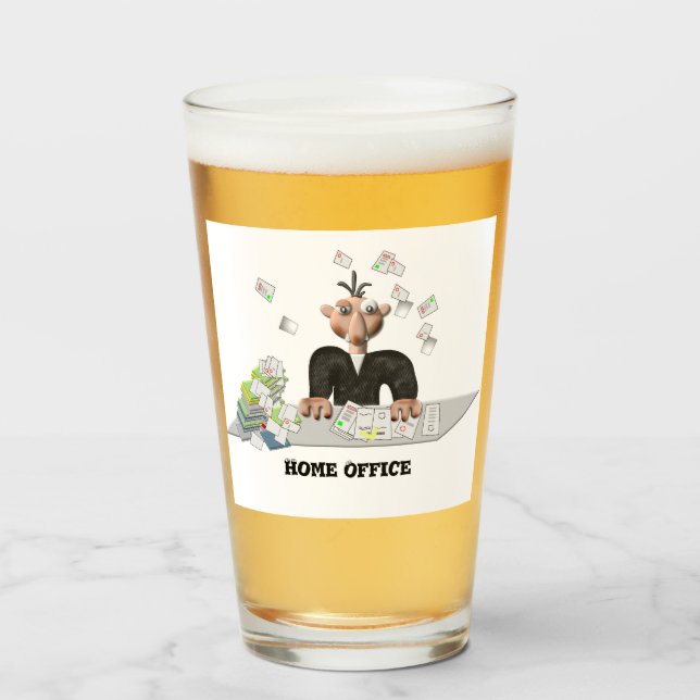 Home Office  , Personalised Glass (Front Filled)