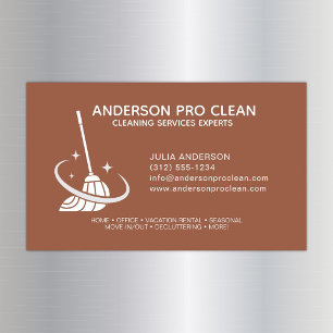 Home & Office Pro Cleaning Magnetic Business Card