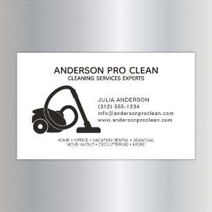 Home & Office Pro Cleaning Magnetic Business Card