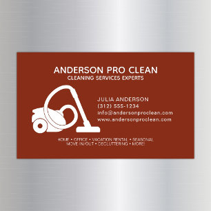 Home & Office Pro Cleaning Magnetic Business Card
