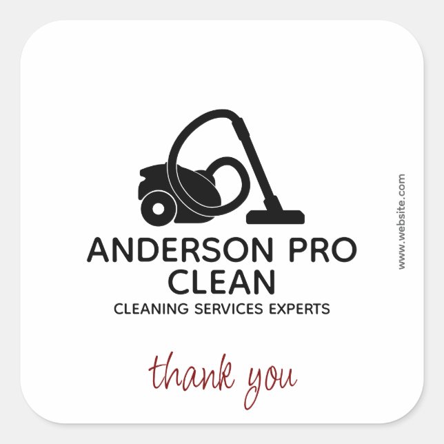 Home & Office Pro Cleaning  Square Sticker (Front)