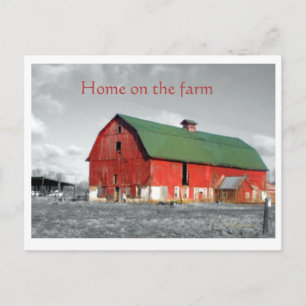 Home on the farm postcard