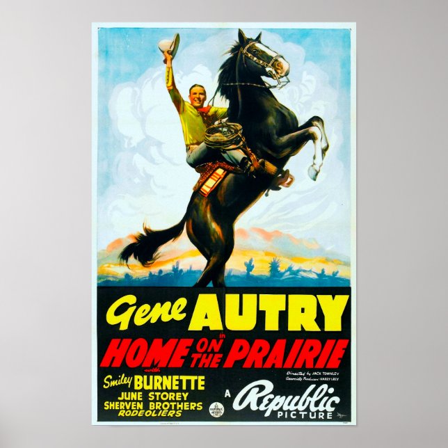 Home on the Prairie Vintage Movie Poster (Front)
