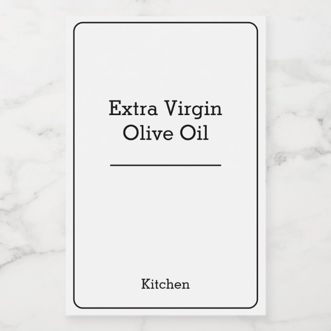 home organization Minimalist Modern storage jar Food Label (Single Label)