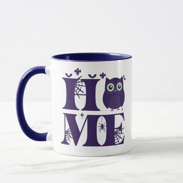 Home Own Bats Spiders Ghosts Halloween Mug (Left)