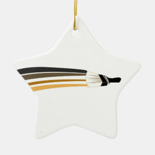 Home Painting   Artist Paint Brush Ceramic Tree Decoration